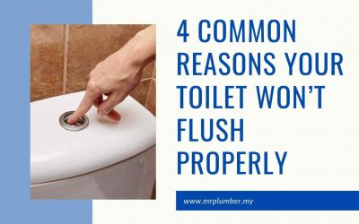 4 Common Reasons Your Toilet Won’t Flush Properly [ Jan 2022 ]